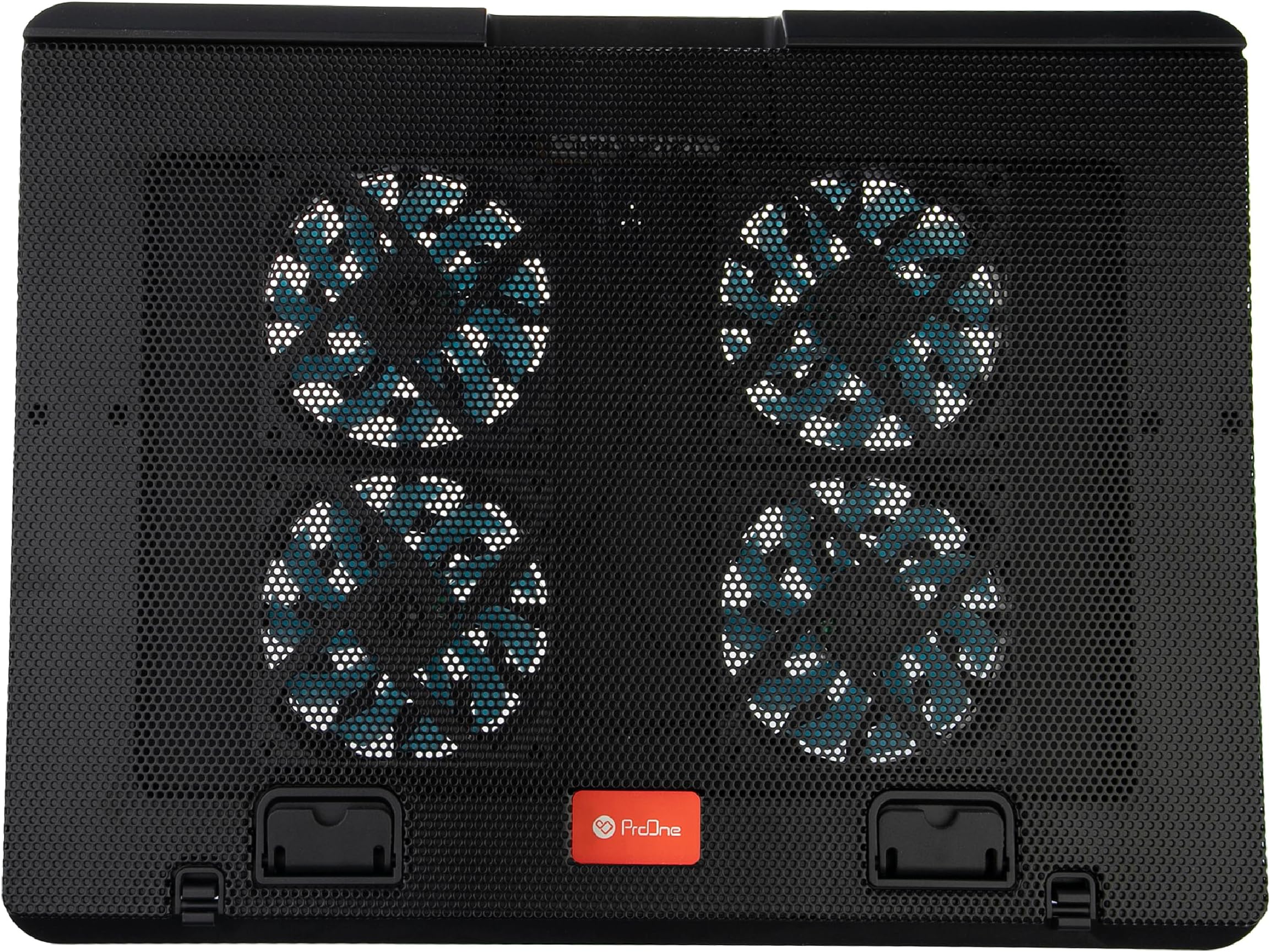 ProOne Laptop Cooling Pad, 10-17.3" Notebook Cooler with 4 Quiet Fans, Adjustable Tripod Stand, Dual USB 2.0 Ports, Portable Ergonomic Design with Iron Net, Speed Control, Silent Cooling System