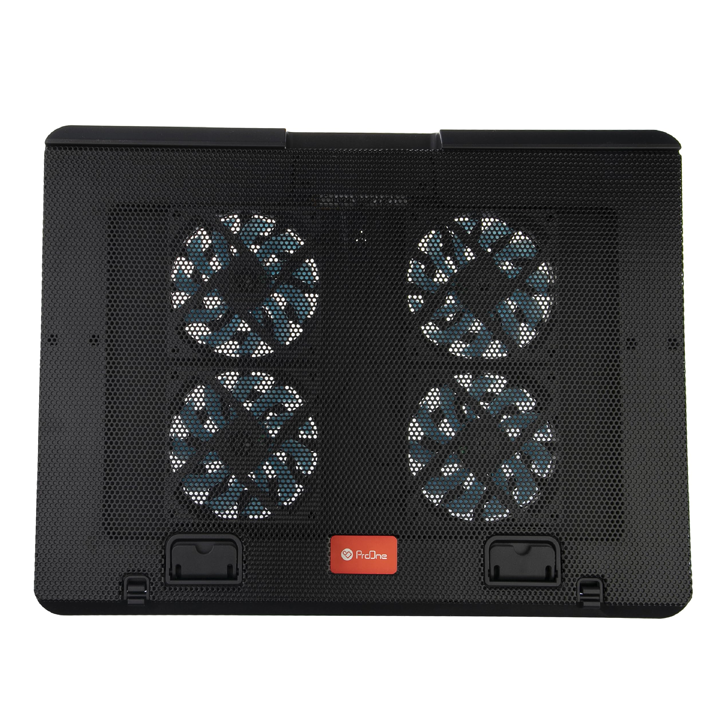 ProOne Laptop Cooling Pad, 10-17.3" Notebook Cooler with 4 Quiet Fans, Adjustable Tripod Stand, Dual USB 2.0 Ports, Portable Ergonomic Design with Iron Net, Speed Control, Silent Cooling System