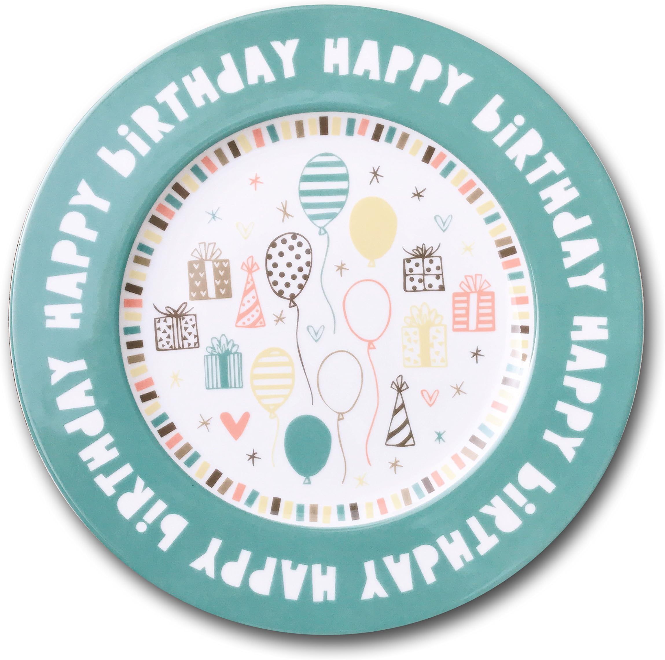 Happy Birthday Plate, 10" Ceramic
