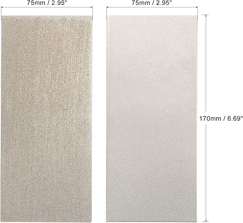 Miniatura 2 de uxcell Piedra de afilar de diamante para afilar, 6.693 in x 2.953 in, grano 150, afilador de grano 240, placa de molienda, juego de herramientas