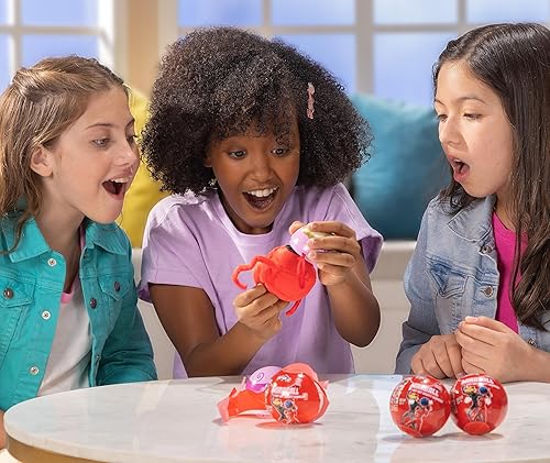 Miniatura 10 de Miraculous Ladybug MiraBall, sorpresa 3 en 1, 1 paquete, caja ciega de juguetes para niños, personajes coleccionables de programas de televisión,