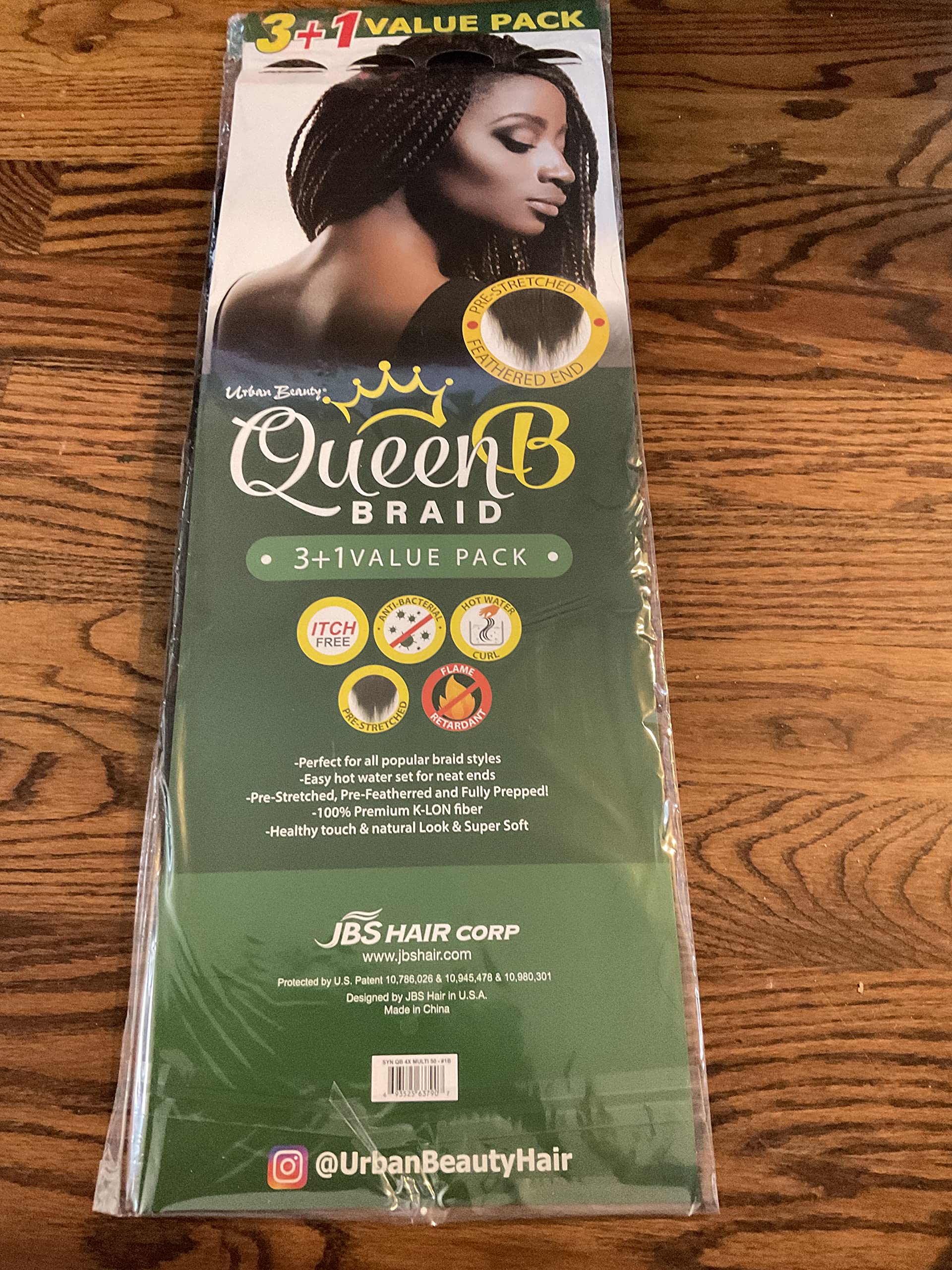 Amazon.com : Queen B Synthetic Pre Stretched Braid 4X Multi Bundle