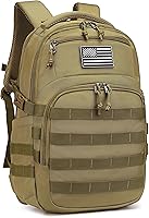 Vista 9 de Mochila táctica militar Wotony, mochila para hombres negra pequeña mochila táctica de asalto