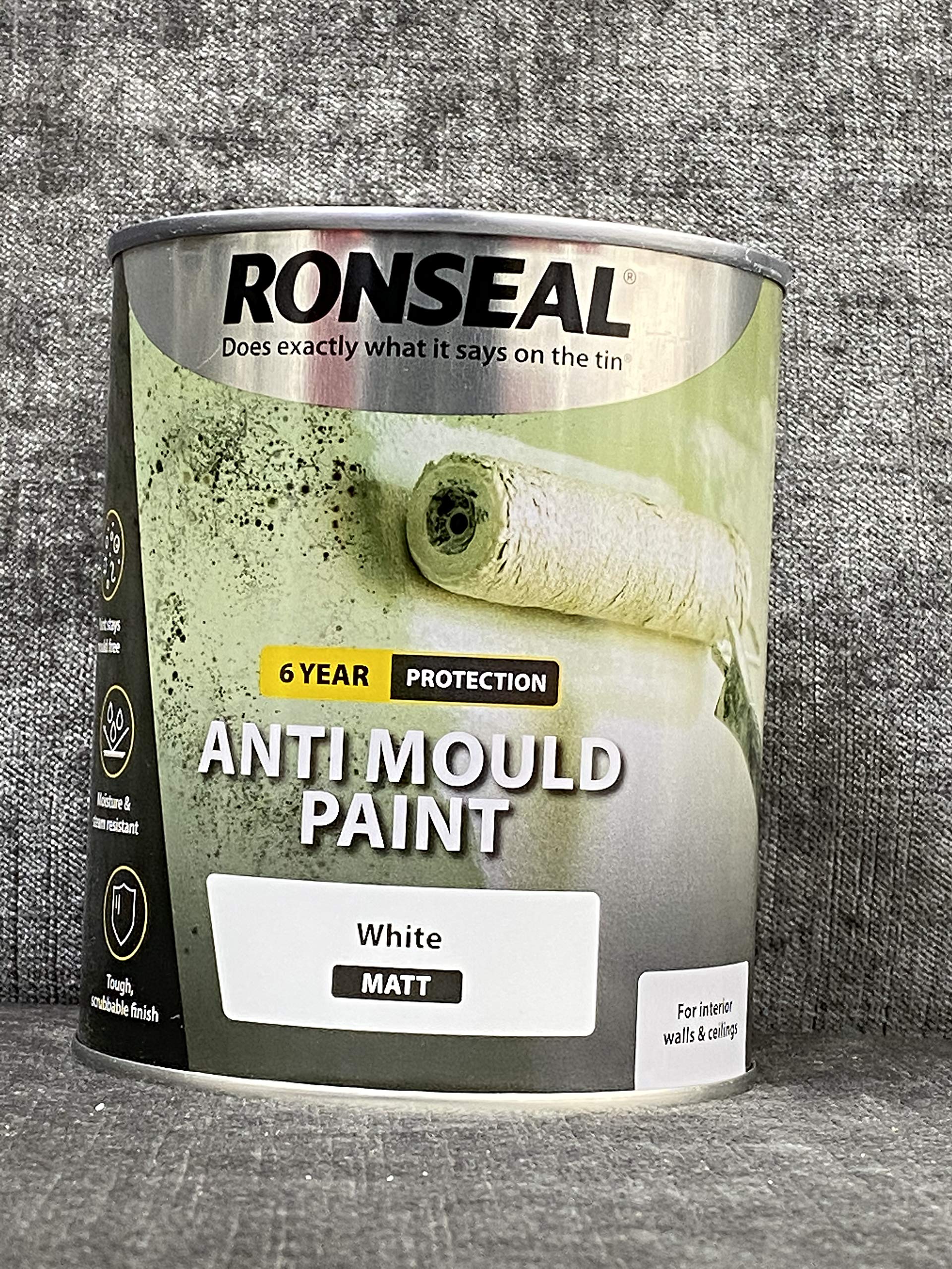 Ronseal Problem Wall Paints White Matt Anti-Mould Paint 750ml