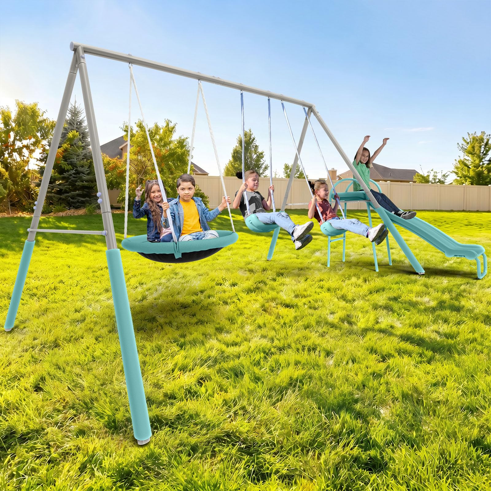 Sportspower Super Saucer Metal Swing Set