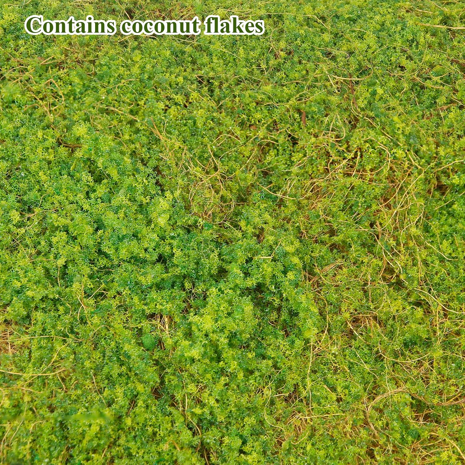 FAICOIA Artificial Moss for Decorating 39" x 39" Fake Moss for Crafts Faux Moss for Plants Indoor Green Faux Grass for Planters Crafts DIY Table Centerpieces Fairy Garden Floral Wedding 100 x 100cm