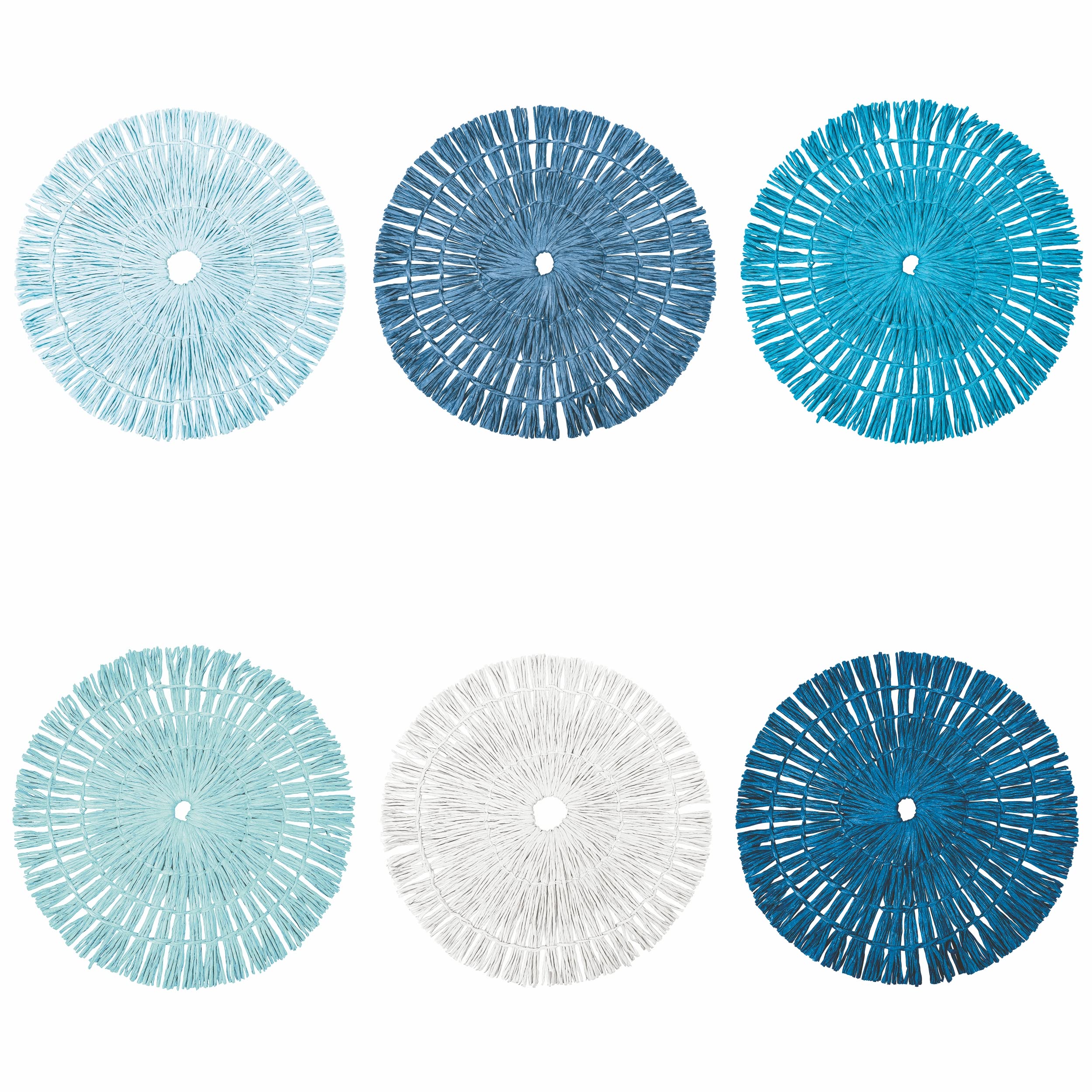 Villa D'Este Home Tivoli - Set 6 Tovagliette Double Face In PVC - Motivo Guarana - 45x30 Cm - 3