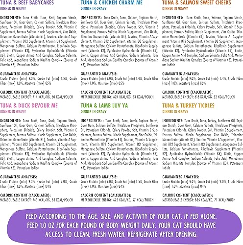 Miniatura 4 de Weruva BFF OMG - Best Feline Friend Oh My Gravy Bolsas de comida húmeda natural sin granos recetas originales de atún en salsa