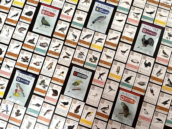 Stonemaier Games: Wingspan Fan-Designed Bird Promo Packs | 150 New Birds Designed by Fans Using Powers from Base Game & Expansions | Art Consistent with Existing Birds | Wingspan Base Game Required