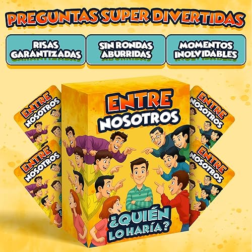 Miniatura 4 de Entre Nosotros Quién Lo Haría Juego de Cartas Divertido con 200 Preguntas Juego de Mesa para Adultos, Adolescentes y Familia Juego de Fiesta,