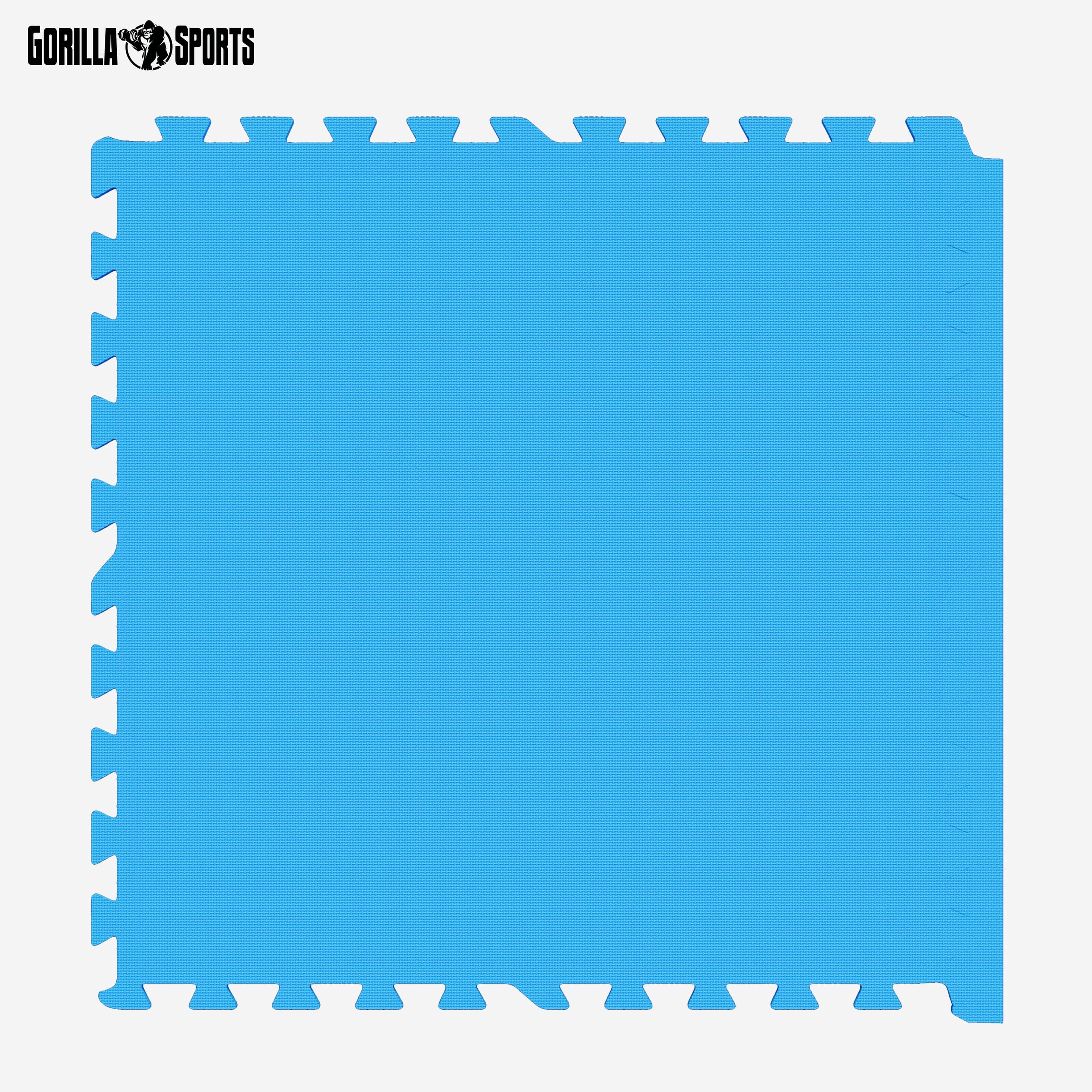 GORILLA SPORTS® Tappeto da Fitness a Puzzle - Set di 6 Pezzi, 12 Bordi, 60x60x1,2cm, Schiuma Eva, Protezione del Pavimento, Antiscivolo, Multi Colori - Materassino per Palestra, Tappetini per Esercizi