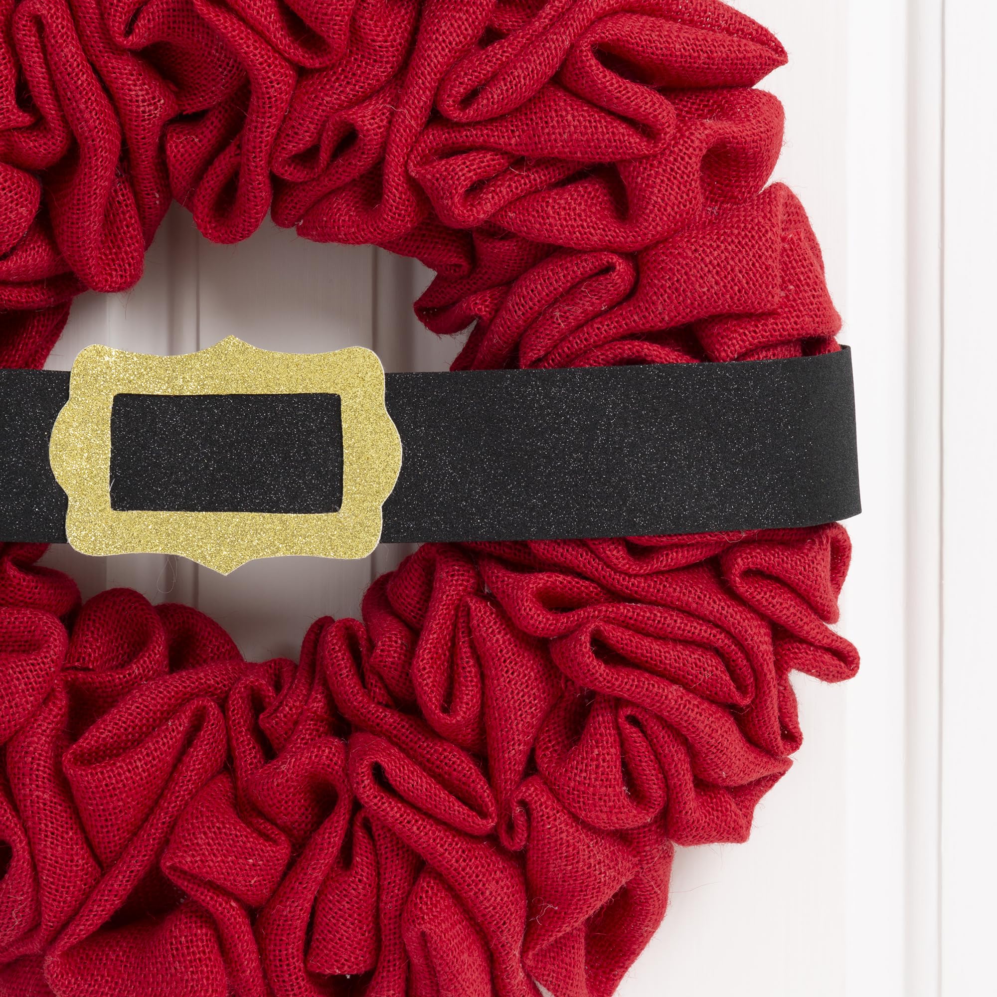 Amazon.com: Glitzhome Christmas with Belt Fabric Wreath Front Door