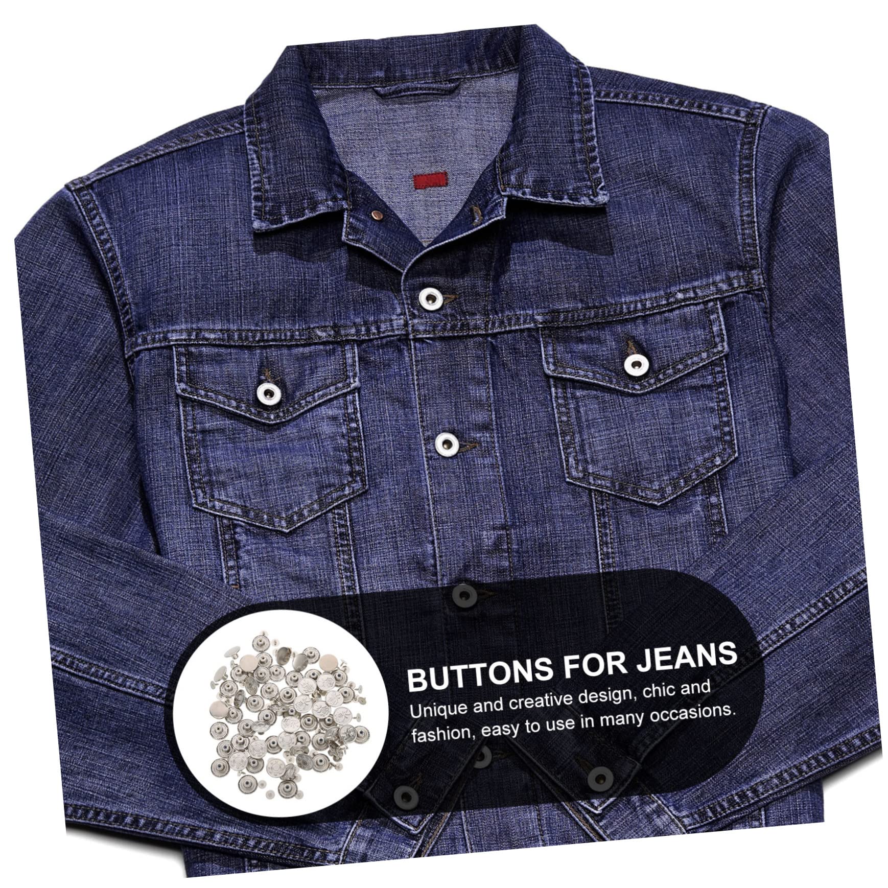 Operitacx 240pezzi Regolabili Per Chiusure Staccabili Per Jeans e Abbigliamento Accessori Per Riparazioni Cucitura Pratici e Decorativi