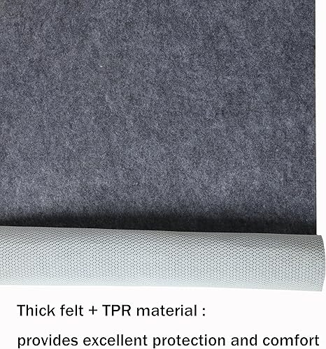 Miniatura 5 de Almohadilla de alfombra 100% impermeable, tapete de área extra grande de 6 x 9 pies, antideslizante, para todos los pisos y acabados, almohadilla de