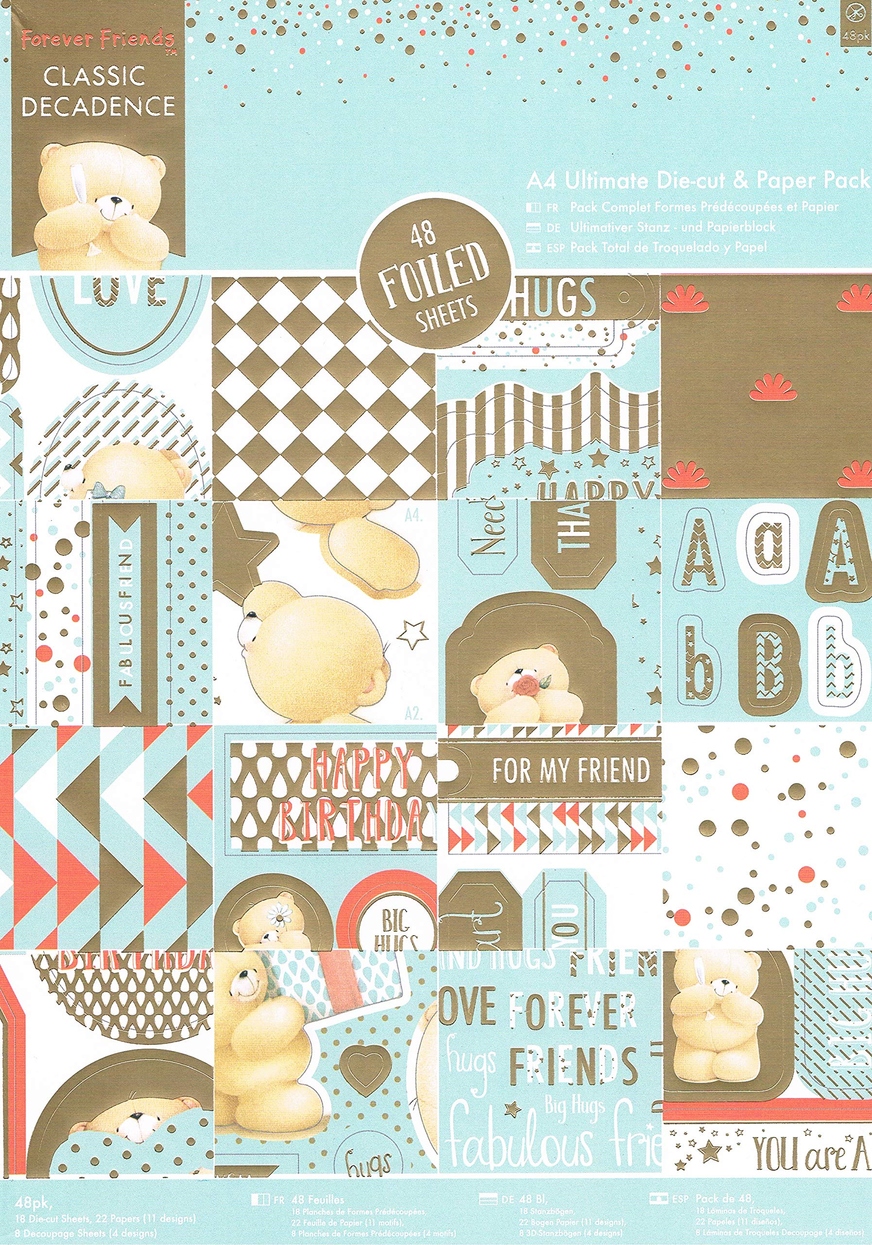 Docrafts Forever Friends Classic Decadence A4 Ultimate Die-Cut & Paper Pack