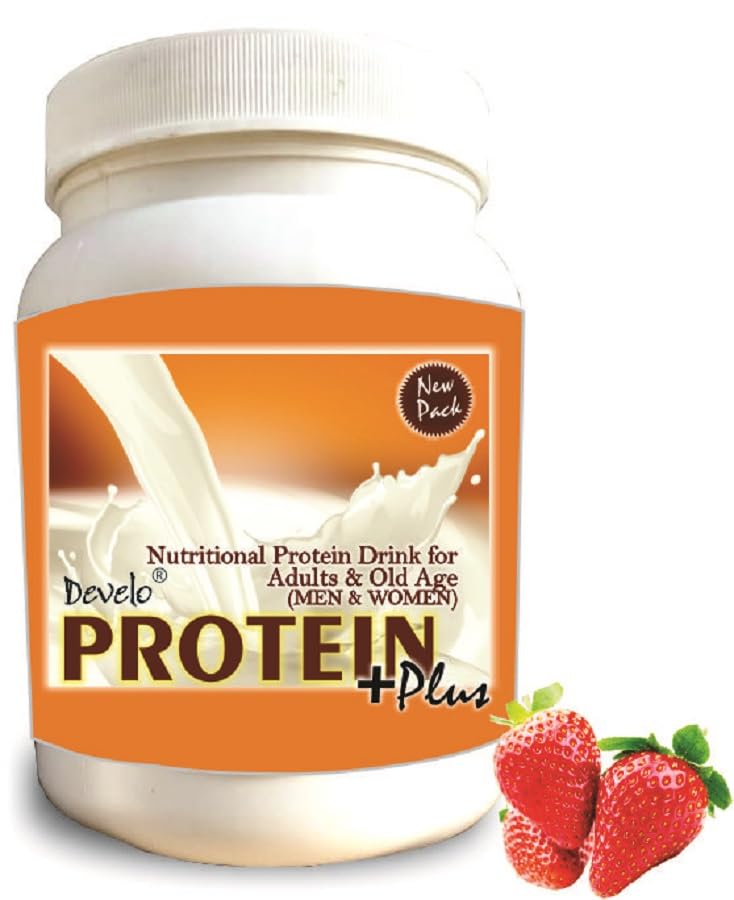 Develo Daily Health Protein Powder (Whey & Soy, Plant & Milk Based) for Men & Women - 1kg Strawberry (B0D4KP8NG8) Amazon Price History, Amazon Price Tracker