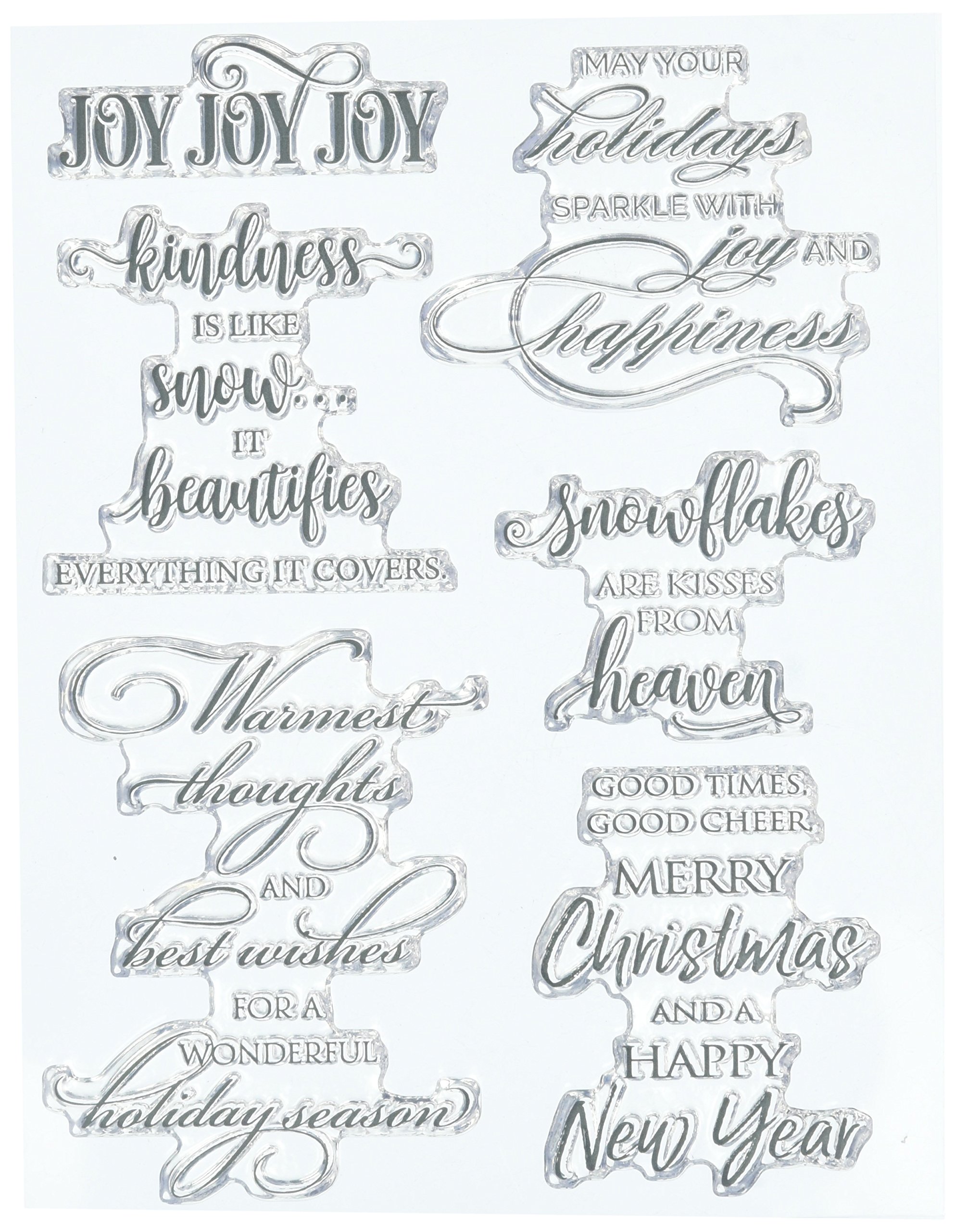 Penny Black Sentiments Clear Stamps Set - Joyful Wishes 30-434