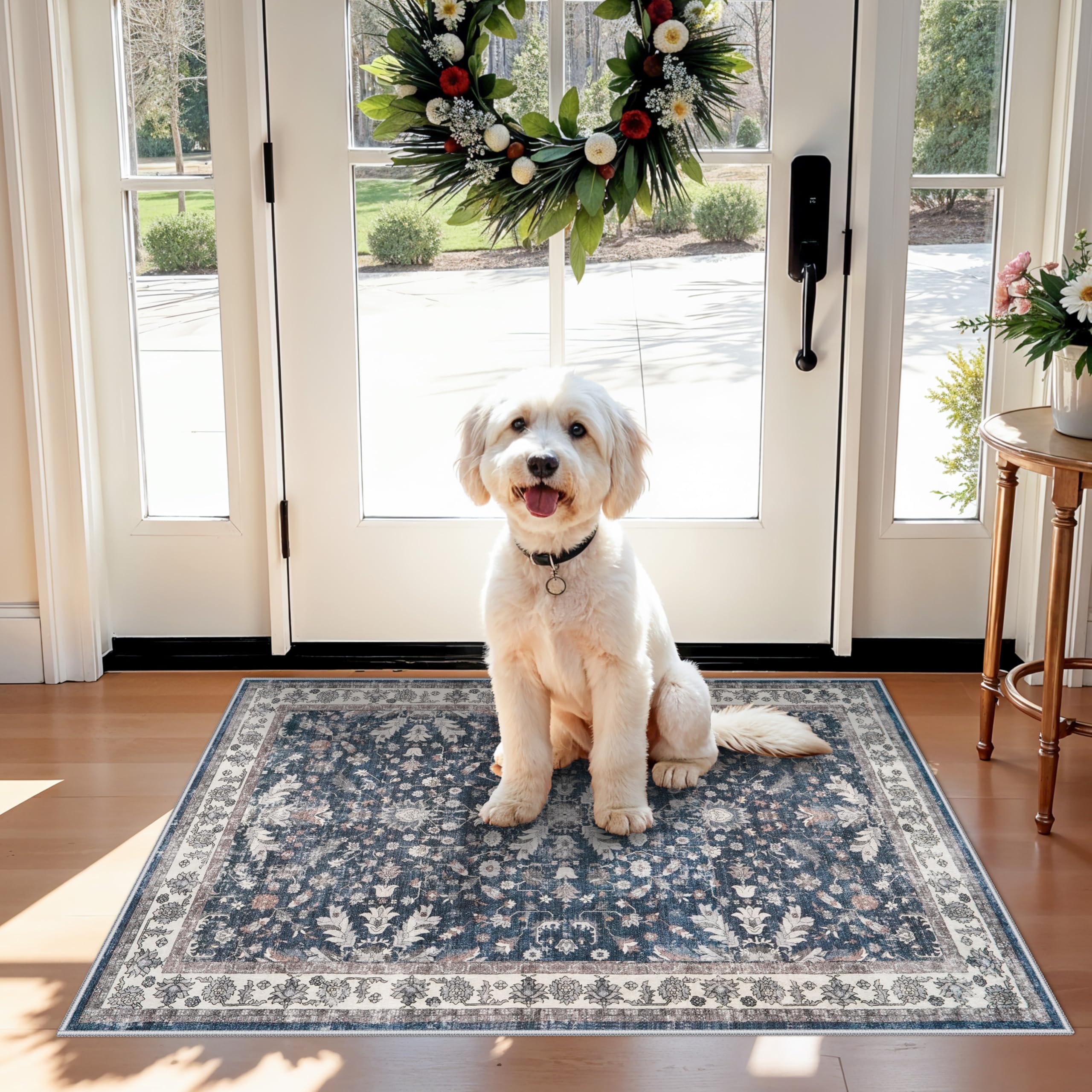 3-Piece Boho Kitchen Rug Set - Non-Slip & Washable -11