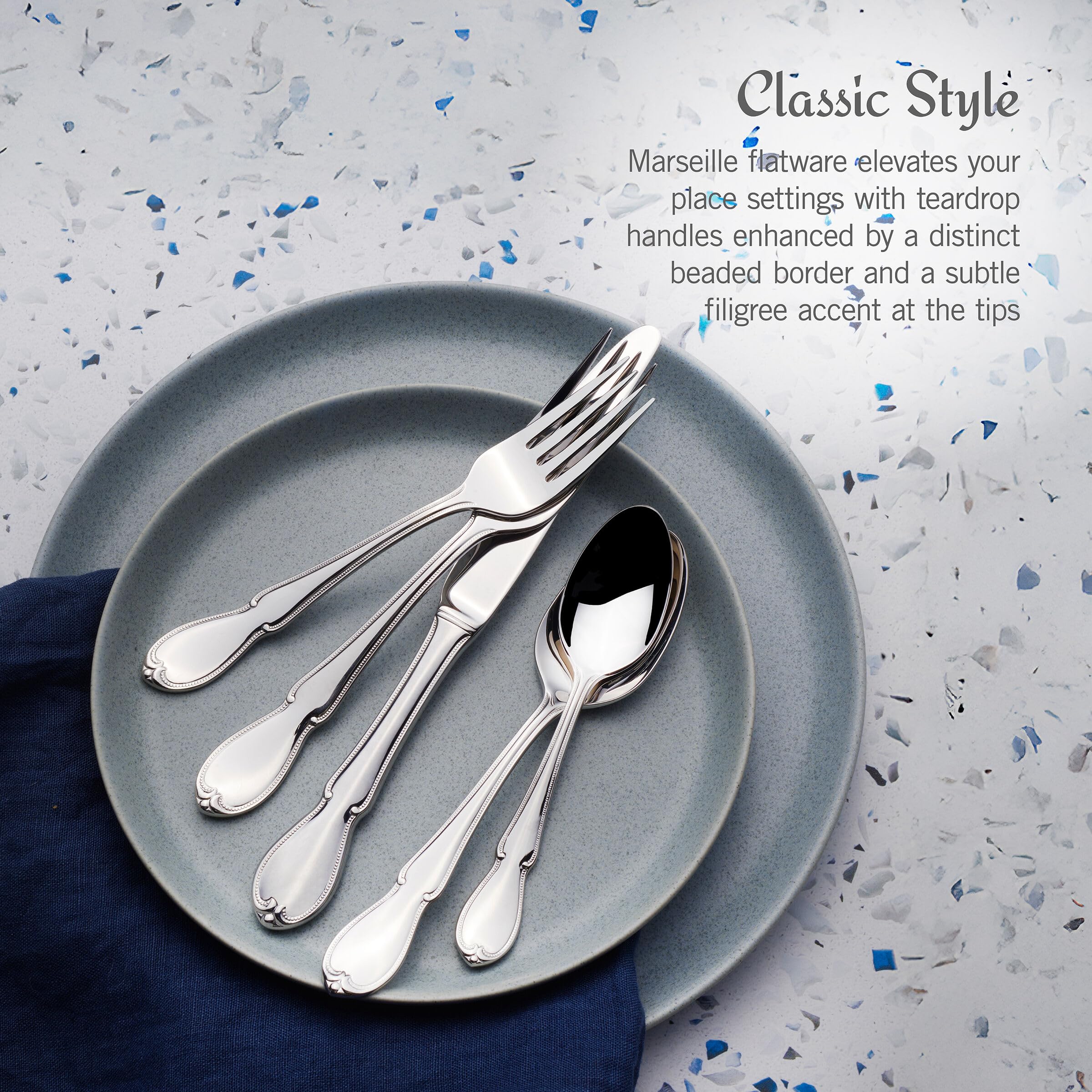 Amazon.com: Mikasa Marseille 18.10 65 Piece Stainless Steel
