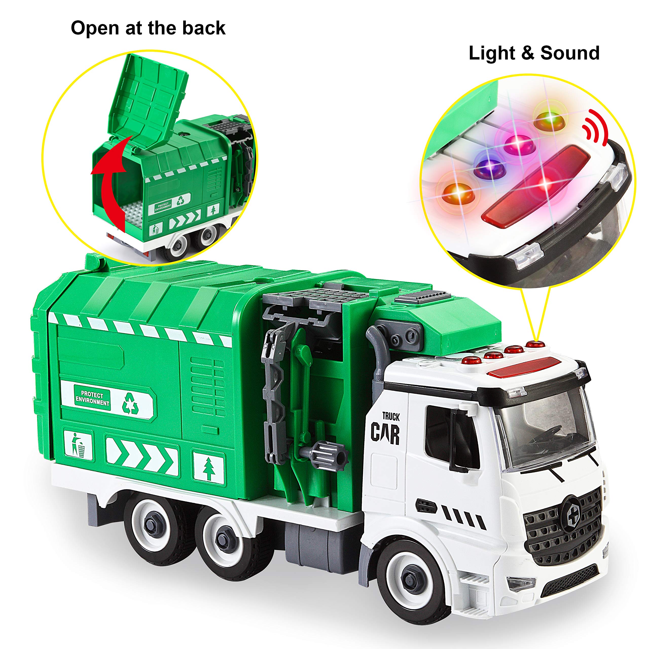 Buy JOYIN Recycling Garbage Truck Toy, Kids DIY Assembly Trash Truck