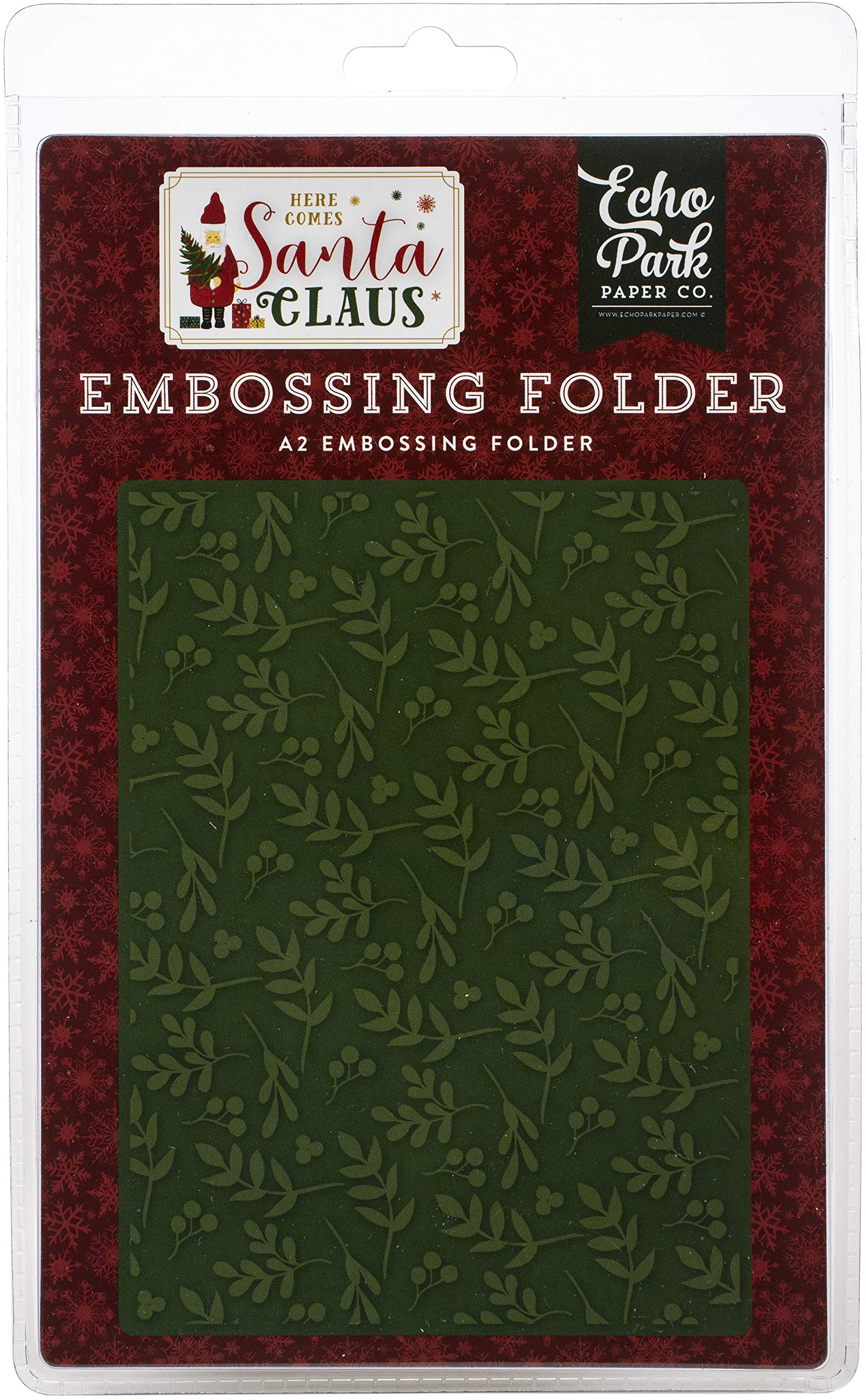Echo Park Paper Company embossing folder, red, green, black