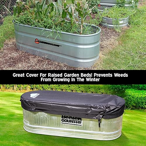 Miniatura 6 de Polar Protector - Cubierta para tanque de agua helada, cubierta de baño de hielo, cubierta de agua fría para tanque galvanizado de 2 x 2 x 6