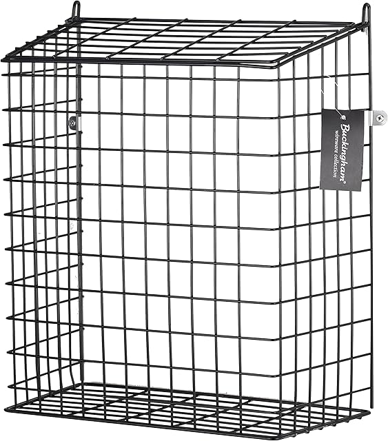 Buckingham 30052 Black Front Door Cage, Guard, Basket, Mail Catcher, Post, Letter Box, Pre-Assembled