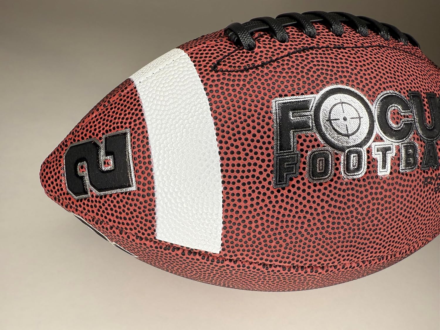 Focus Football - Concentration Training System - Leather Ball with Numbers for Improved Youth Catching Performance