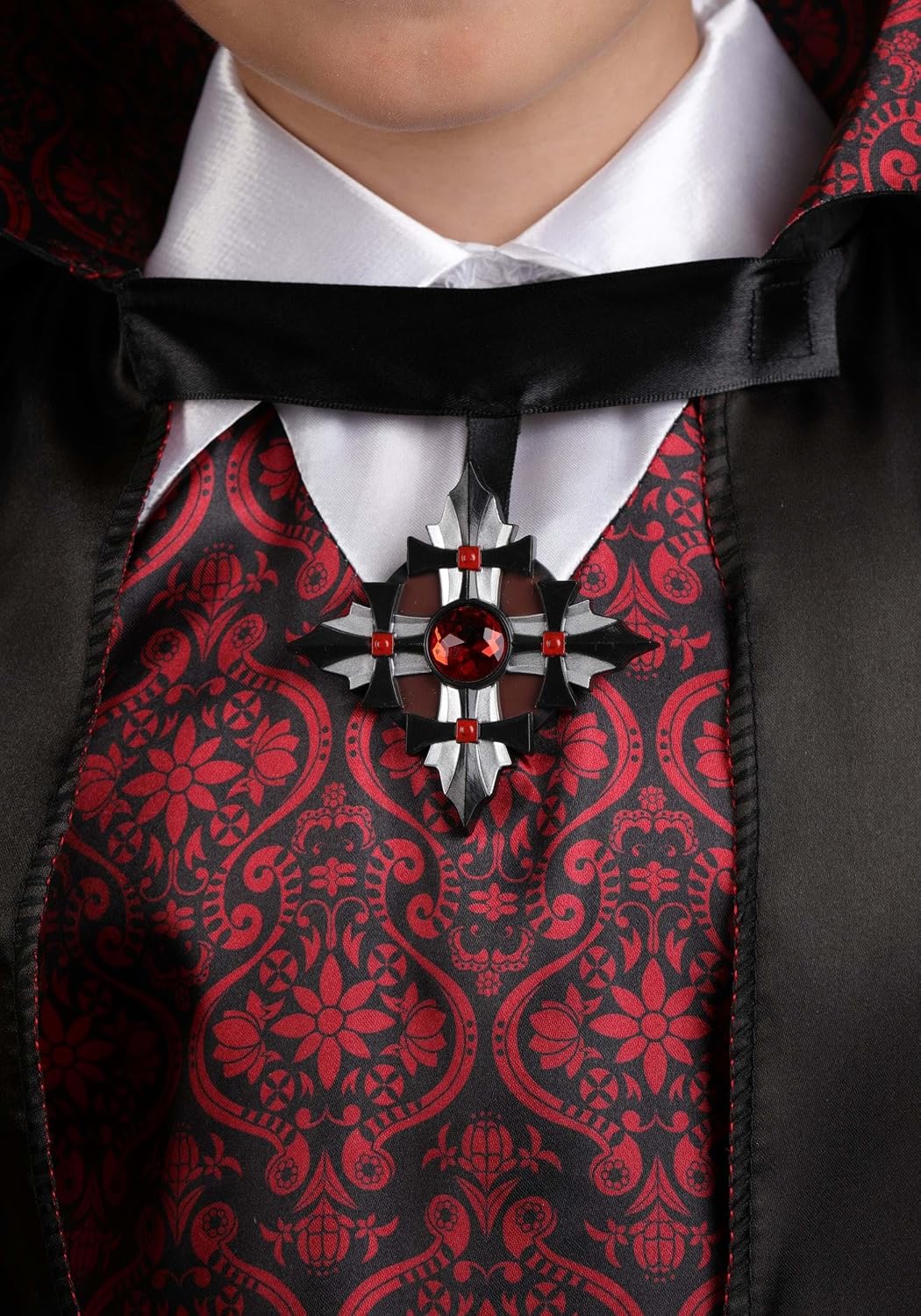 Kid's Vampire Classic Costume Shirt, Cape & Vest Set