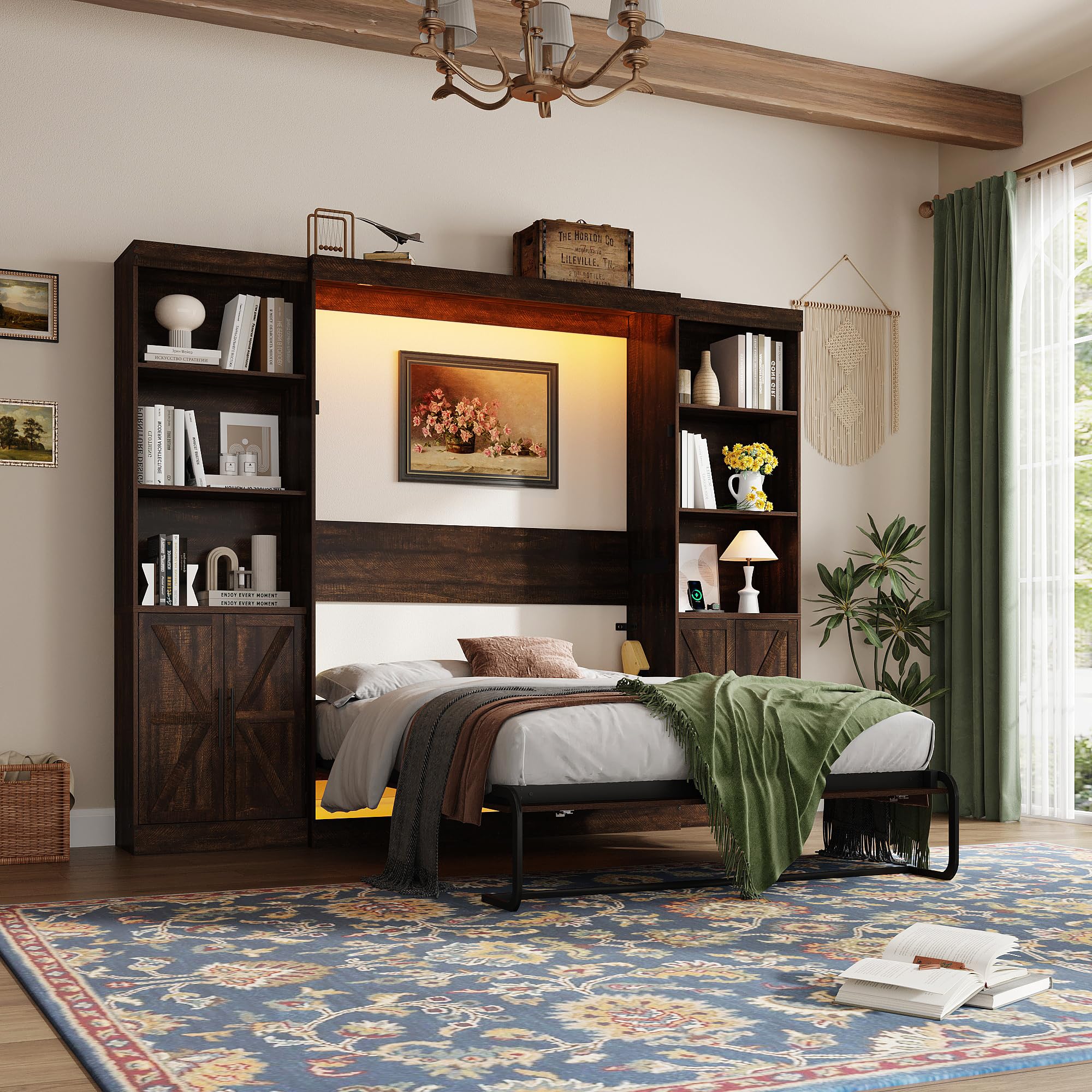 Hlivelood Full Size Murphy Bed