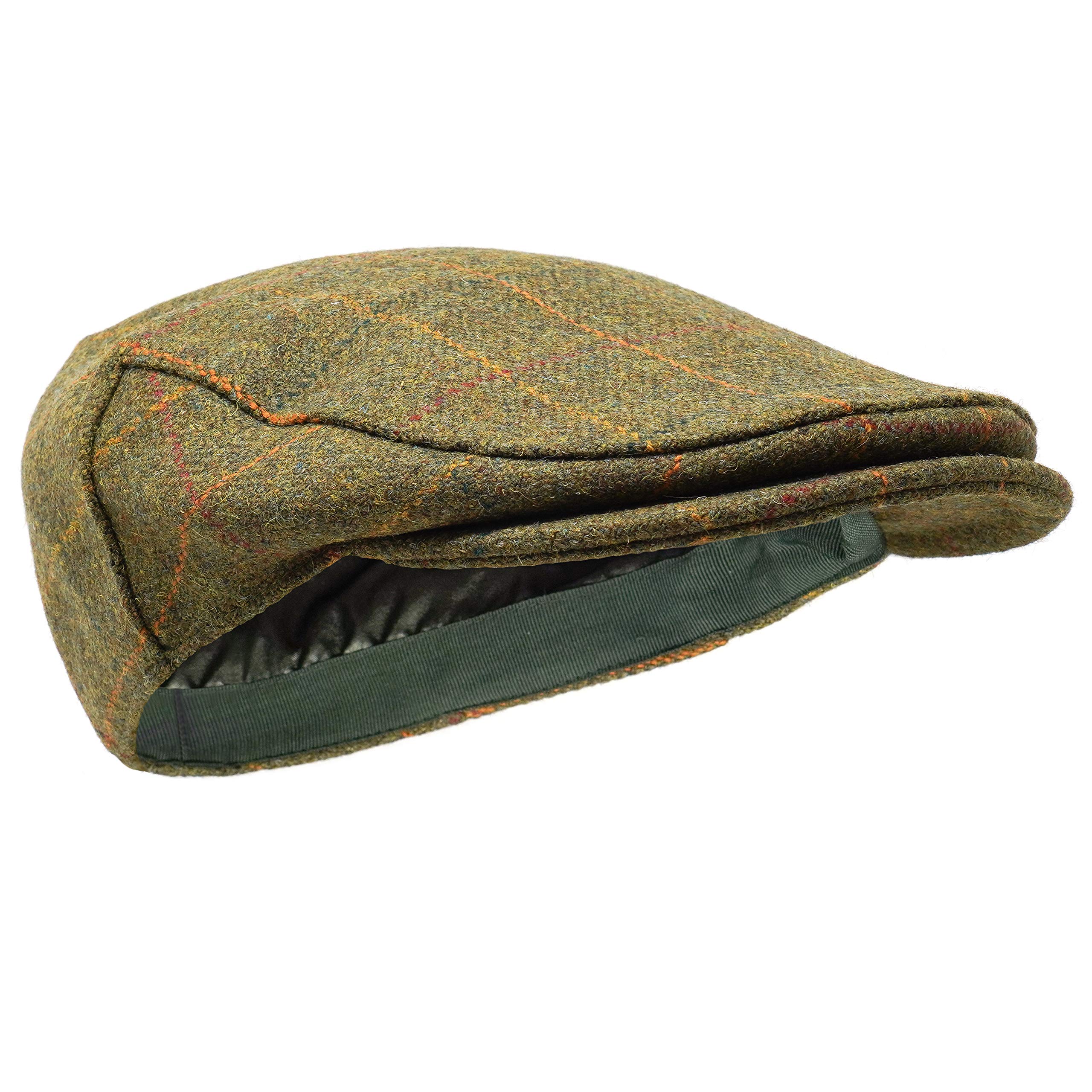 Woodsman Flat Cap - Fully Waterproof – Yorkshire Tweed – 100% Wool Outer
