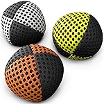 speevers Juggling Balls for Beginners and Professionals Set of 3, 14 Colors Available, 2 Layers of Net and Carry Case, Xballs Juggling Balls (3 Color Mix, 3.2 oz)