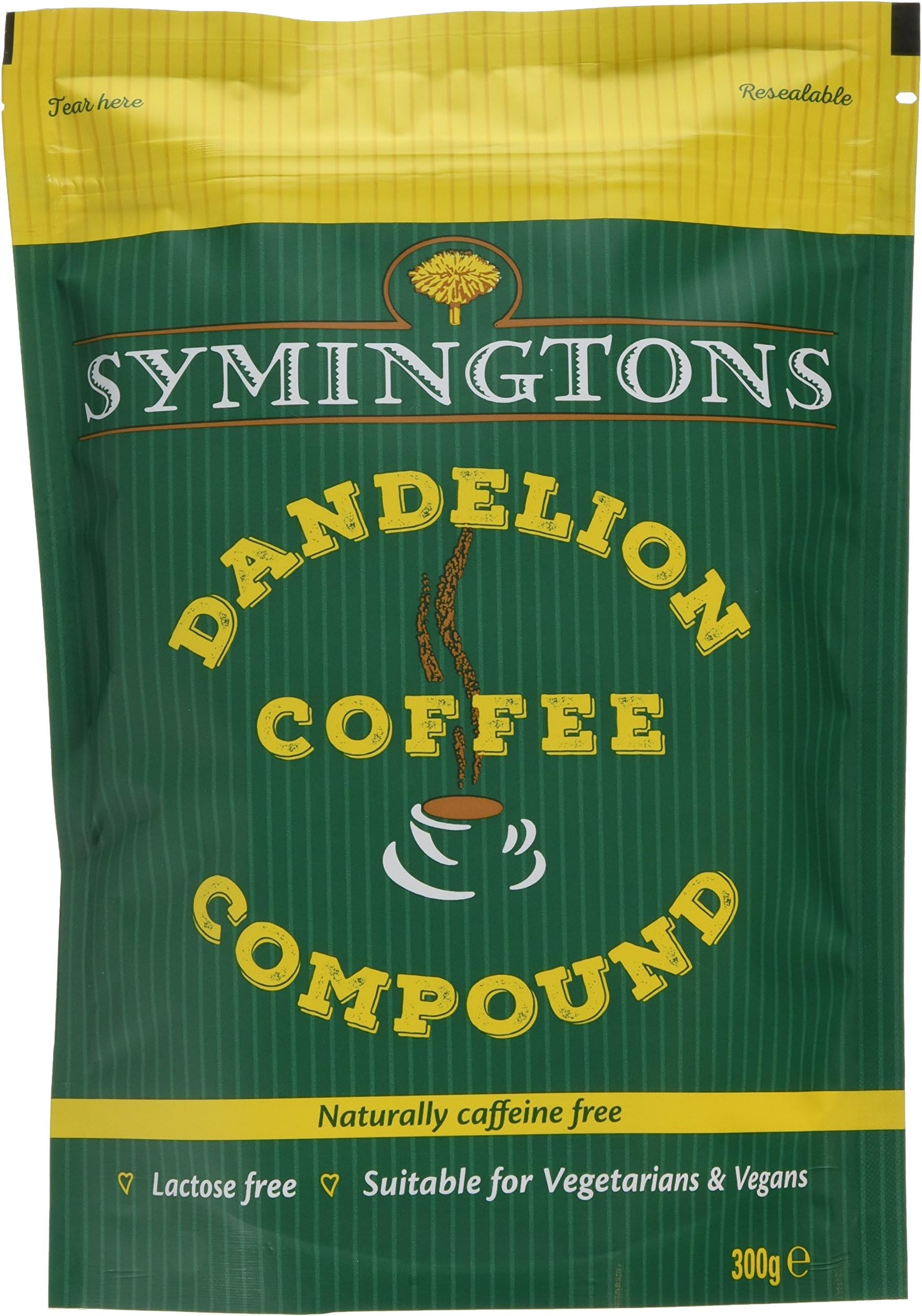 Symingtons Dandelion Coffee Compound in Pouch 300 g (Pack of 6)