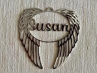 Vista 7 de Personalized Angel Wings, Laser Cut Custom Names, Christmas Tree Decorations, Stainless Steel, Family Names, Xmas Bauble 2025, for Her, Mom, Dad