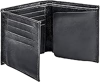 Vista 1 de Winchester Billetera de cuero genuino de grano completo con identificación de policía RFID, se adapta a cualquier forma de insignia con un pin