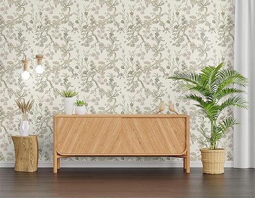 Miniatura 6 de Papel tapiz autoadhesivo de 16.14 x 197 pulgadas, papel tapiz floral amarillo extraíble, papel de contacto floral para pegar en las paredes,