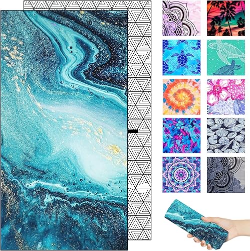 Toalla de playa de microfibra de secado rápido, ligera, sin arena, accesorios de toalla grande de gran tamaño, imprescindible para viajes, piscina,