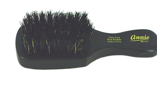 Miniatura 4 de Annie Cepillo militar de madera de 2 vías # 2068-2 piezas, cerdas naturales, cerdas de jabalí, reforzadas, ondas, cepillo de 2 lados, cerdas suaves