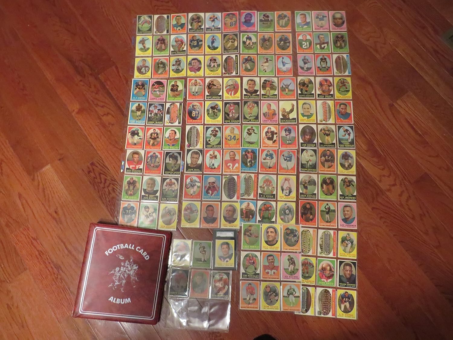 1958 TOPPS FOOTBALL COMPLETE SET (132) EX/NM (JIM BROWN LOOKS VG/EX 4)