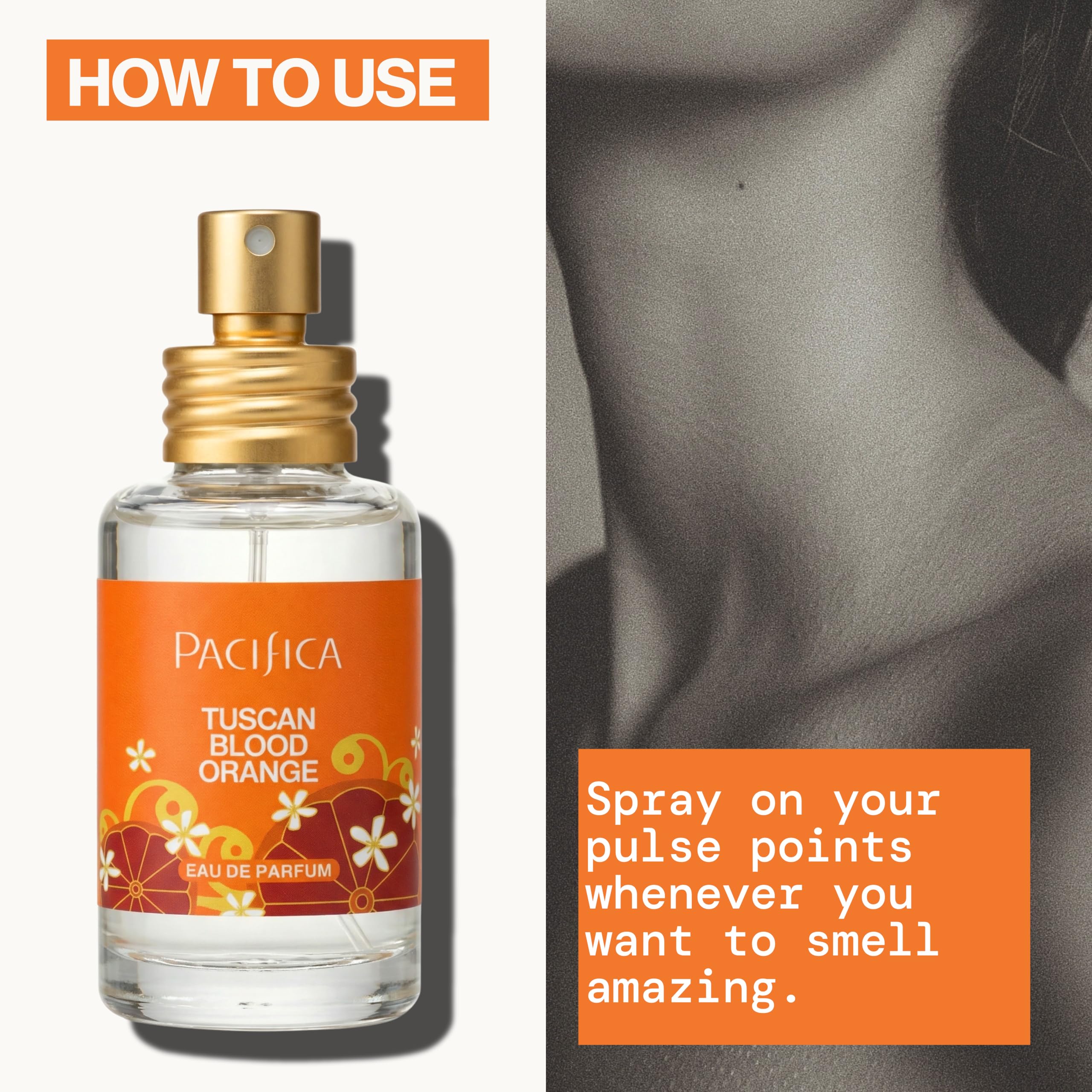 Pacifica Tuscan Blood Orange Perfume en spray con aroma a naranja roja, 29 ml