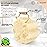 Almooni Mini Natural Loofah Sponge - Real Egyptian Shower Exfoliating Loofah - Small Loofah Scrubber for The Perfect Grip - 3 Count(1 Pack)