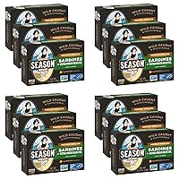 Vista 4 de Season Brisling Sardines in Extra Virgin Olive Oil - Wild Caught, 14g of Protein, Keto Snacks, More Omega 3's Than Tuna, Kosher, High in Calcium