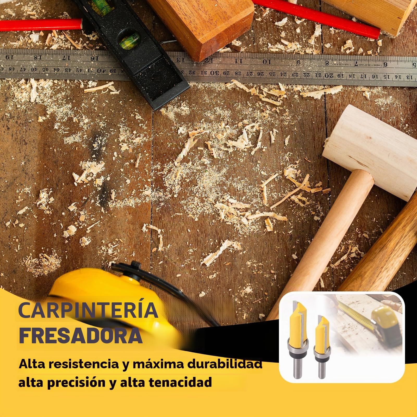 Fresa Copiadora 6mm 3pcs para Madera