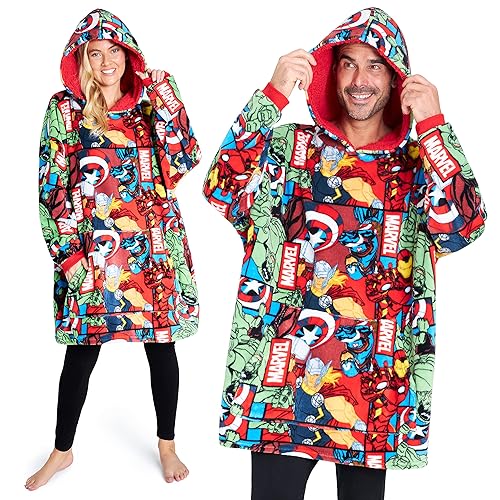 Marvel Gifts for Adults & Teens,Soft & Comfortable Blanket Hoodie