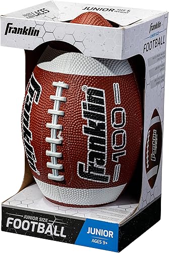 Miniatura 39 de Franklin Sports - Pelotas de fútbol americano Grip-Rite 100 para niños y jóvenes, de goma, duraderas, para categoría infantil, para exteriores