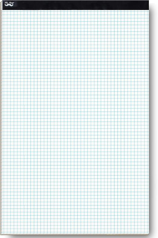 amazon com mr pen graph paper grid paper 4x4 4 squares per inch 17 x11 22 sheet office products