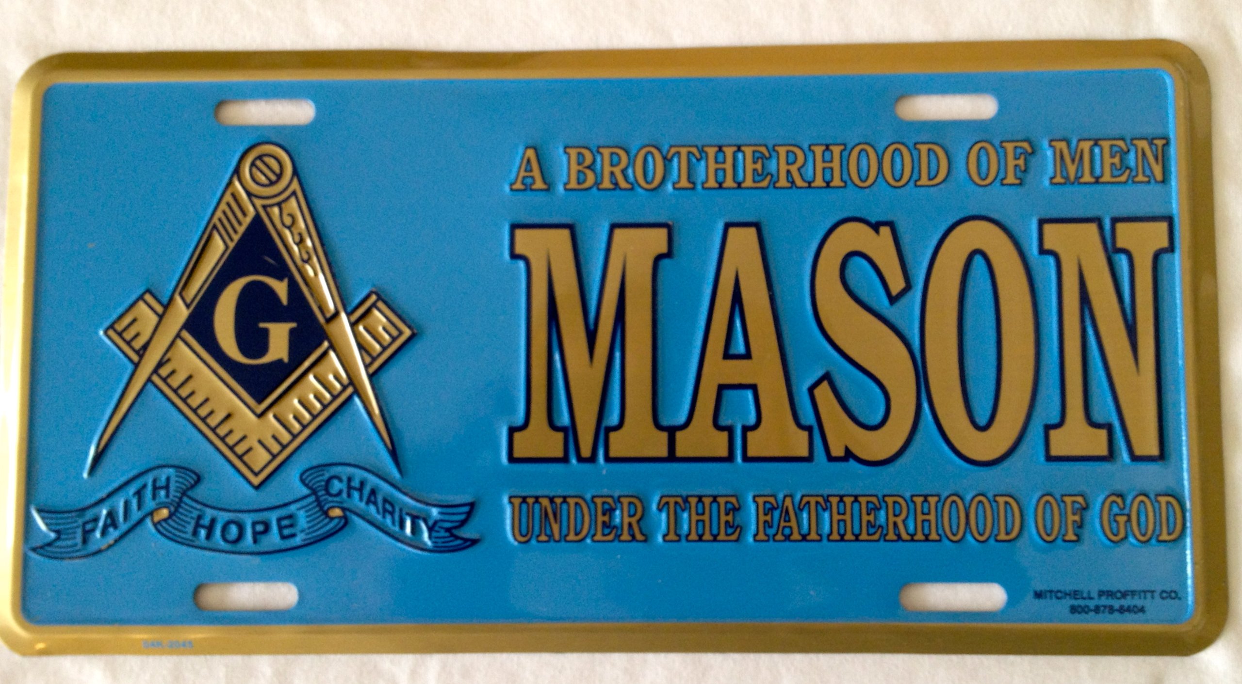 Masonic Emblem License Plate