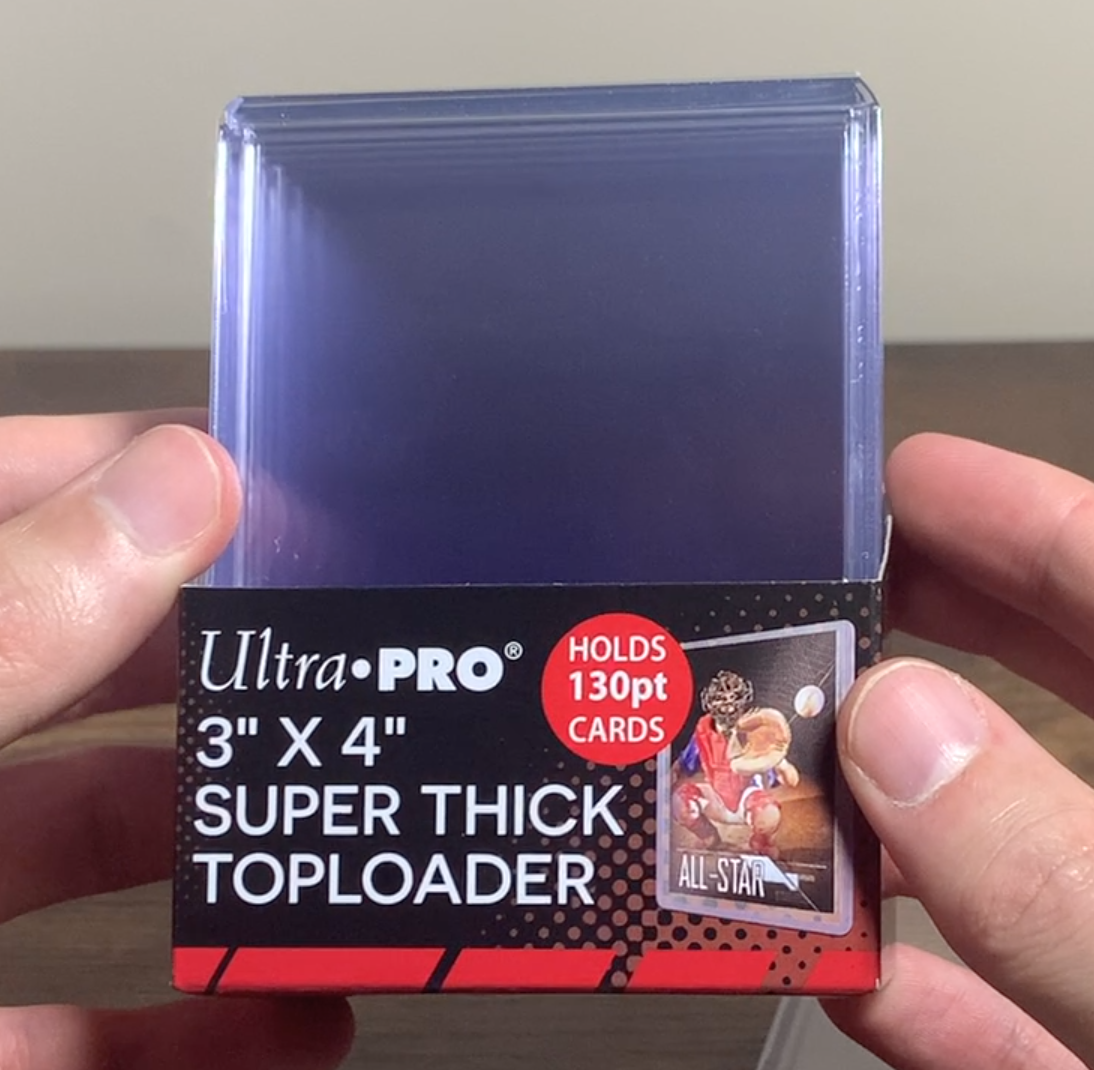 Ultra Pro 3" X 4" SUPER THICK 130PT Toploader & Sleeves - 10 Stück