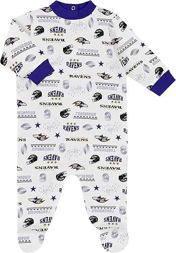 Miniatura 3 de Gerber Conjunto de regalo unisex para bebé con pies de equipo de la NFL para dormir y jugar