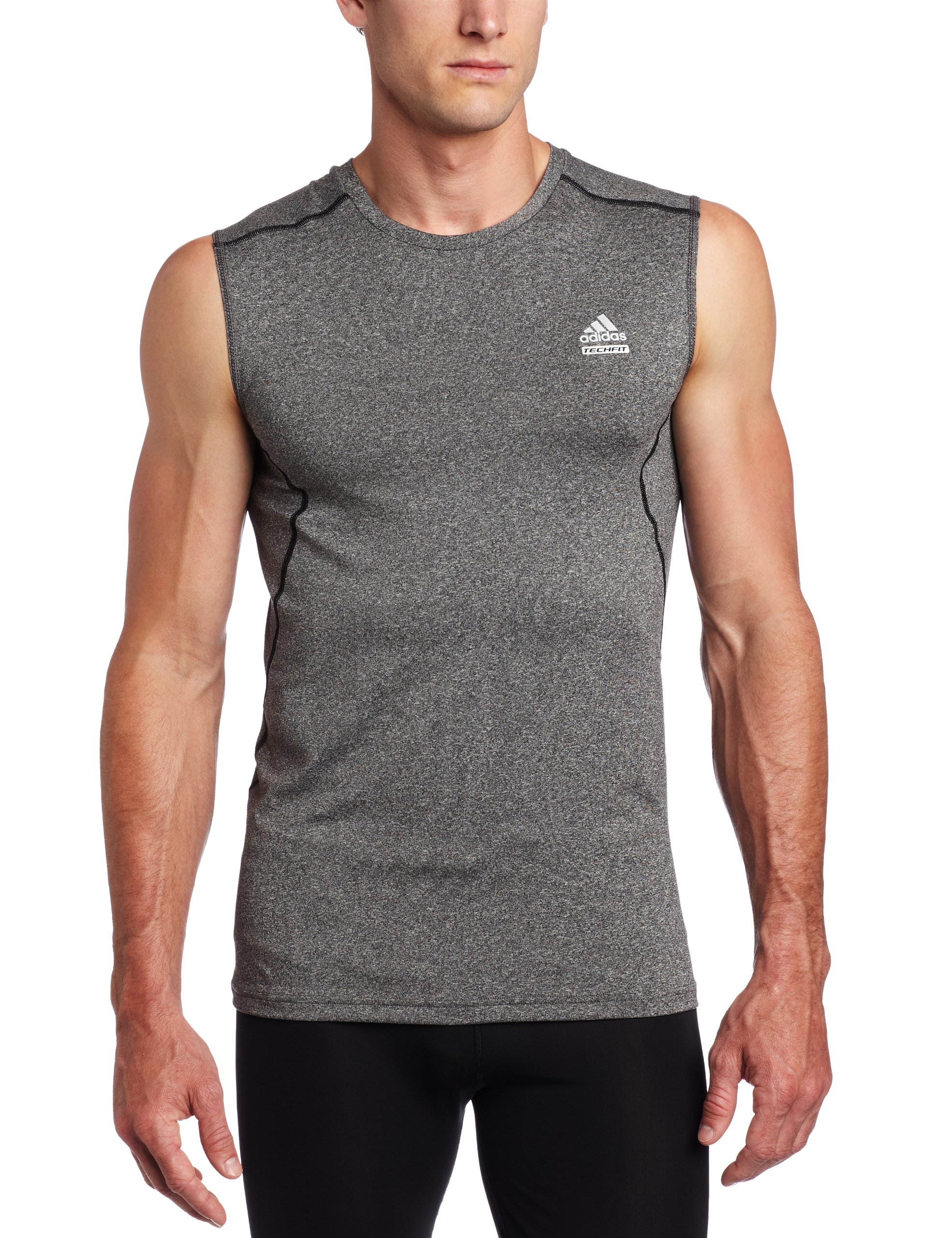adidas Men's Techfit Fitted Sleeveless Tank Top